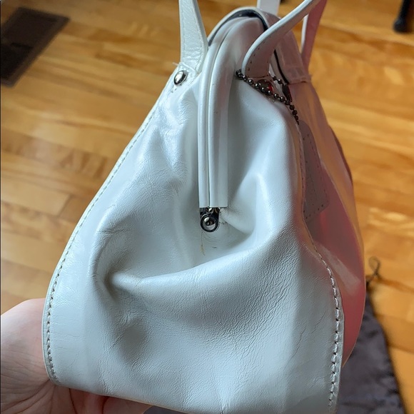 NWOT White Leather Purse from Danier - Picture 6 of 7